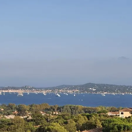 Les Restanques Vue Panoramique Mer, Baie De Saint-tropez Lägenhet