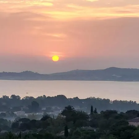 Les Restanques Vue Panoramique Mer, Baie De Saint-tropez アパート グリモー